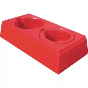 Image of Deep Recess Double Fire Extinguisher Stand for 225mm Diameter Extinguishers