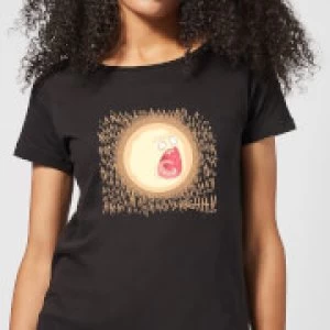 Rick and Morty Screaming Sun Womens T-Shirt - Black