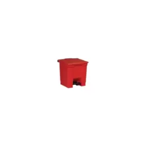 image of Rubbermaid 12G/45L Step-on Container Red