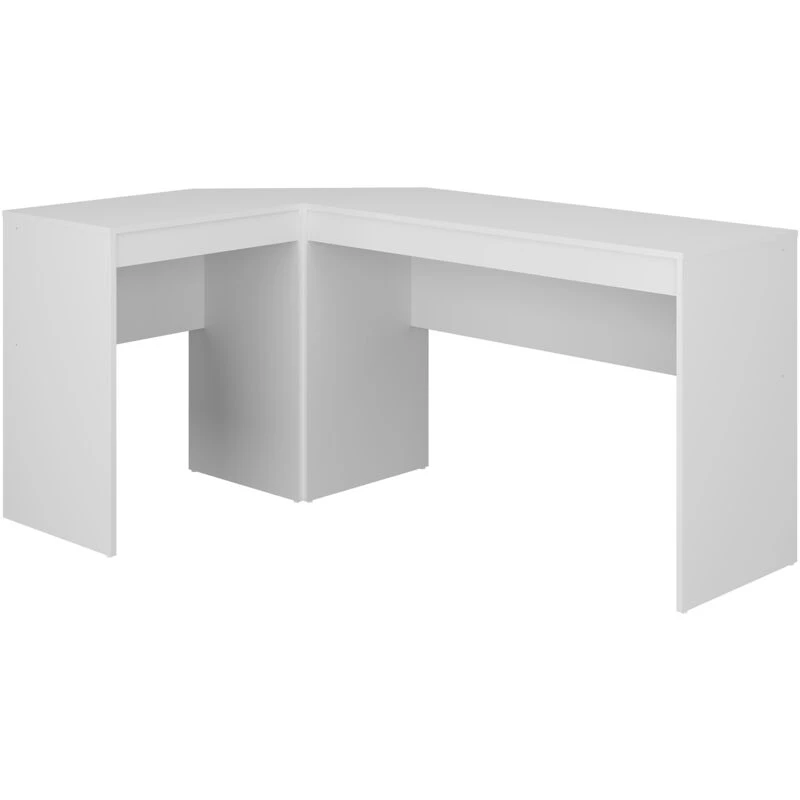 Image of Mint Essentials Chester White L-Shaped Corner Desk White Unisex