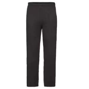 Image of Fruit Of The Loom Mens Lightweight Jog Pant / Jogging Bottoms (L) (Black)