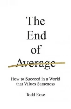 Image of The End of Average by Todd Rose Paperback