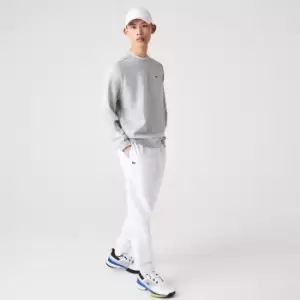 Image of Mens Lacoste SPORT Lightweight Fabric Tracksuit Trousers Size 3 - S White