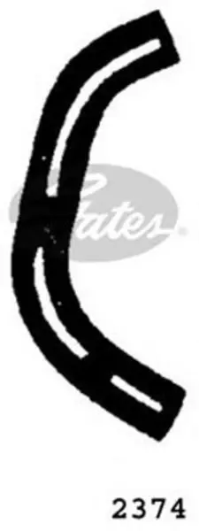 Image of Curved Radiator Hose 250mm X 30 Gates 2374