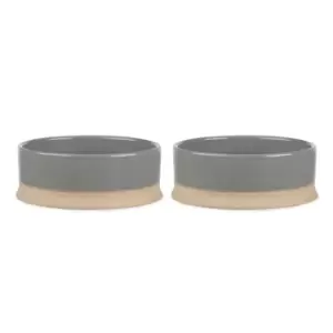 Image of Scruffs Scandi 2pc Bowl Set - Grey 20cm