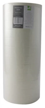 Image of Q Connect Masking Tape 24mmx50m - 12 Pack