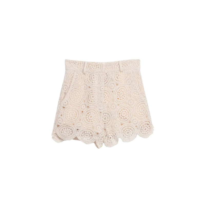 Image of La Petite Etoile Womens shorts La Petite Etoile Adelita Beige Female 36