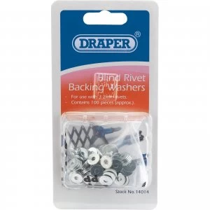Image of Draper Pop Rivet Washers 3.2mm Pack of 100