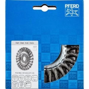 Image of PFERD Round brush, knotted POS RBG 1251 2/22.2 ST 0.50 43303005