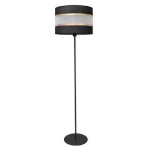 Image of Helen Floor Lamp With Shade Black, Gold 35cm