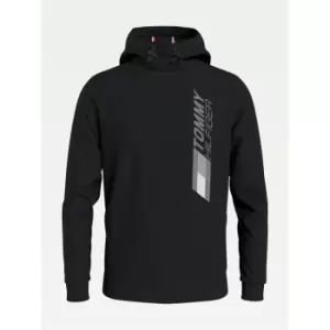 image of Tommy Sport Graphic OTH Hoodie - Black