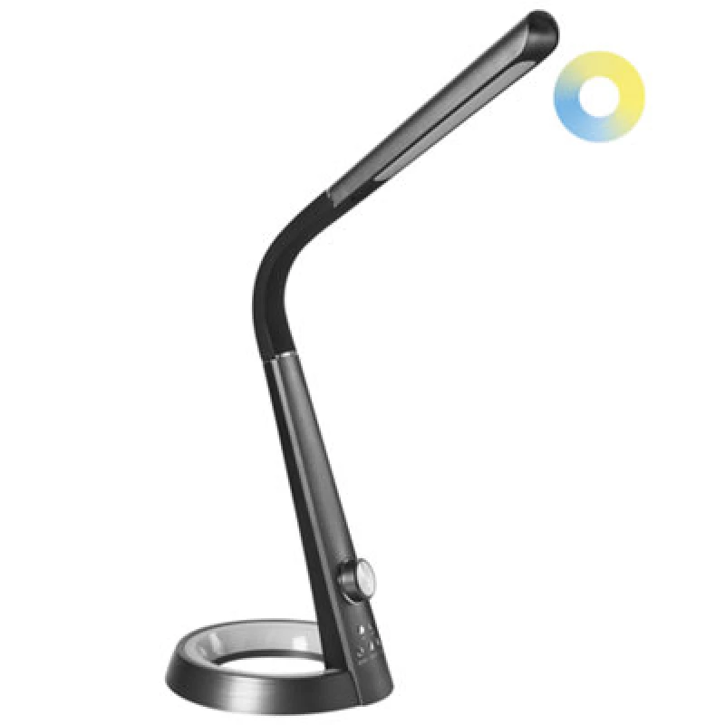 Image of Beliani LED Desk Lamp Canopus With USB Port Black