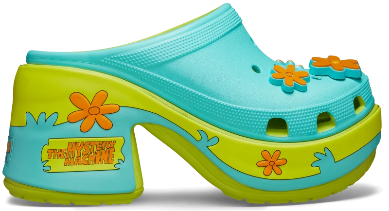 Image of Crocs Unisex Scooby-Doo! Siren Clogs Lime Punch W2/M1