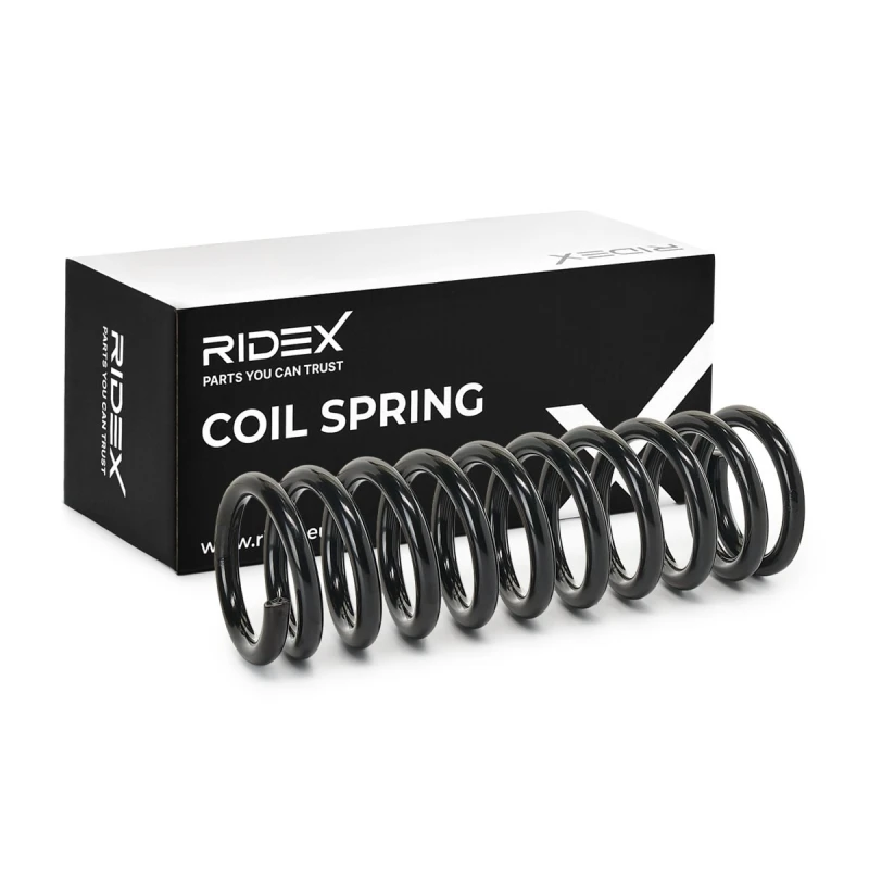 Image of RIDEX 188C0375 Coil spring Rear Axle Coil Spring (188)