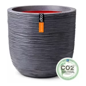Image of Planter ball Rib NL 35x34 dark grey