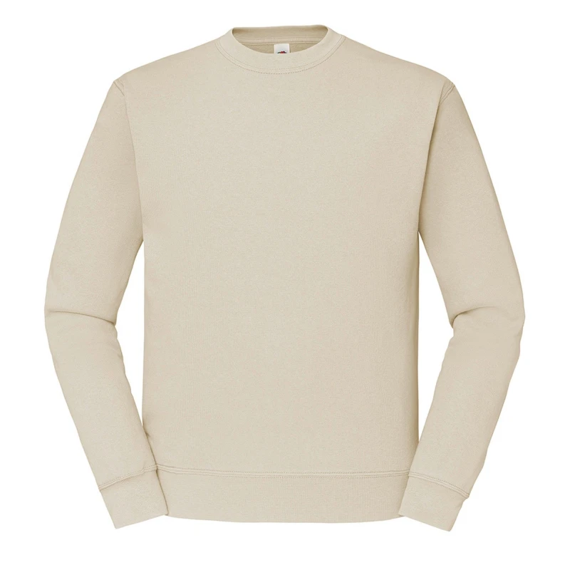 Image of Fruit Of The Loom Fruit of the Loom Men Classic Drop Shoulder Sweatshirt in Natural Size: Small Natural S Male 5063377183030