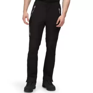Image of Regatta Mens Mountain Zip Off Stretchy Walking Trousers 32R - Waist 32' (81cm), Inside Leg 32'