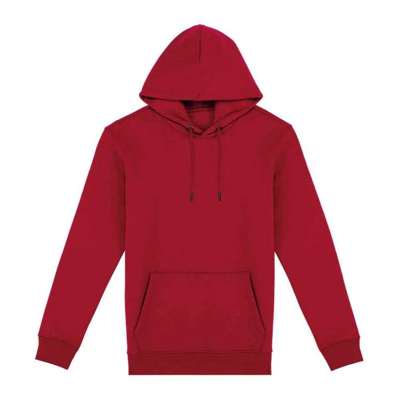 Image of Native Spirit Mens Heavyweight Hoodie in Red Size: Large Red Male L