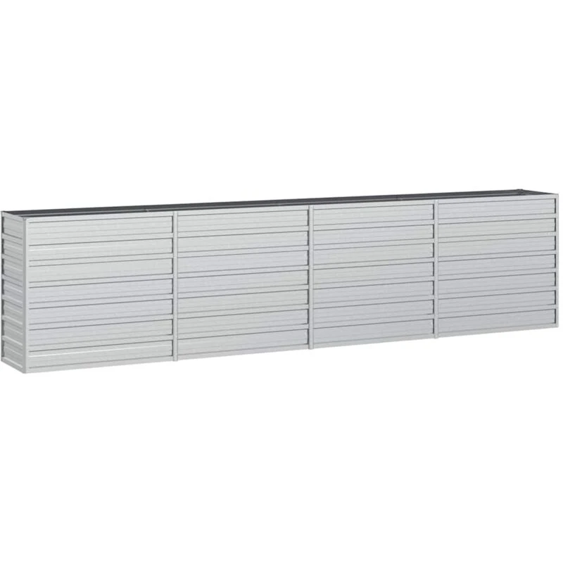 Image of VIDAXL Garden Raised Bed 320x40x77cm Galvanized Steel Silver Vidaxl 8720286661819