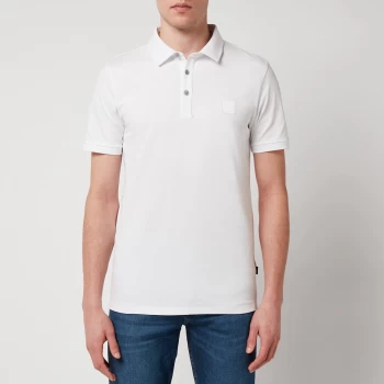 image of BOSS Casual Mens Passenger Polo Shirt - White - XXXL