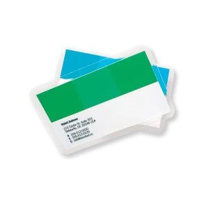 Image of GBC Laminating Pouches Premium Quality 250 Micron for Business Card Size 60x90mm 1 x Pack of 100 Pouches