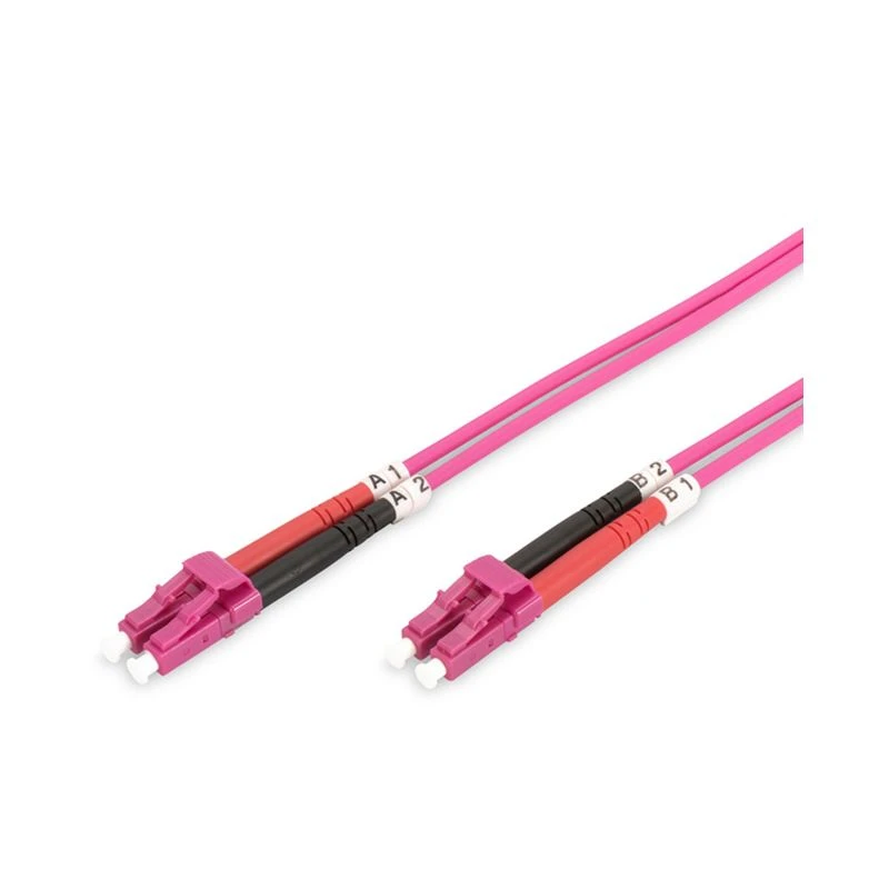 Image of FDL 7M OM4 50/125 LC-LC DLX 2.8mm FIBRE OPTIC CABLE - VIOLET