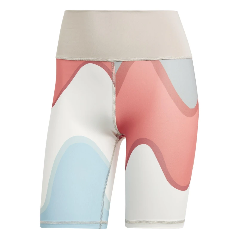 Image of adidas X Marimekko Optime Bike Shorts Womens - Blue Blue 2XS