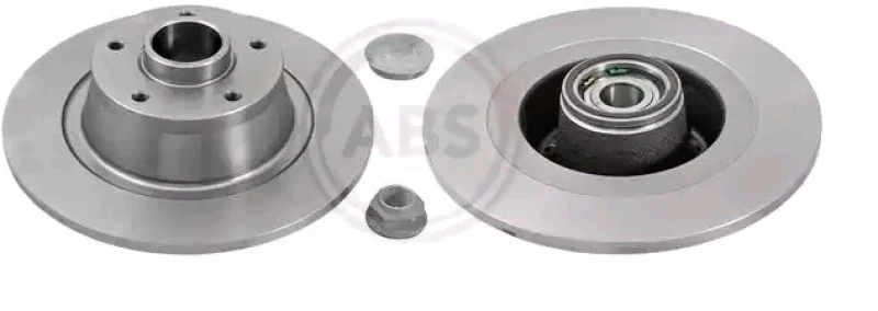 Image of A.B.S. 18489C Brake disc Solid, with ABS sensor ring Brake Disc (82)