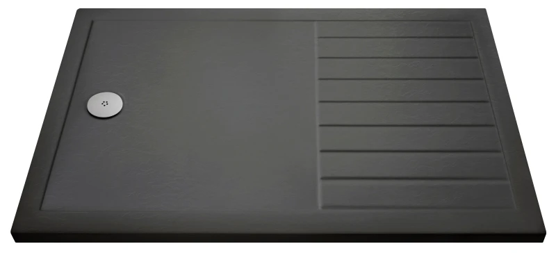 Image of Balterley Premium Walk In Shower Tray Slate Grey 1600mm x 800mm Grey