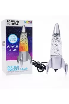 Glitter Rocket Lamp