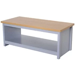 Image of Homcom Rusty Coffee Table Wood Effect Grey 1,050 x 42.5 x 425 mm