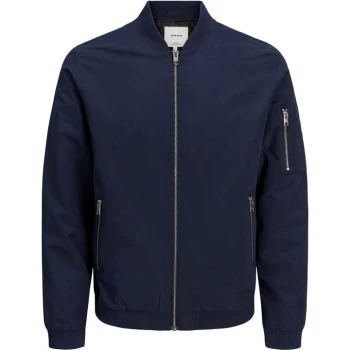 Image of Jack and Jones Bomber Jacket - Navy Blazer
