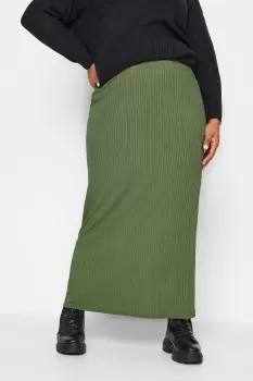 image of Ribbed Maxi Skirt