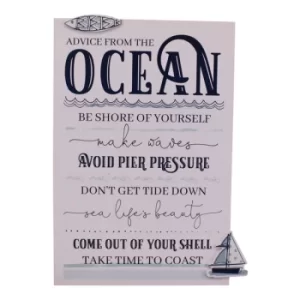 image of Rules Of The Ocean Wall Plaque