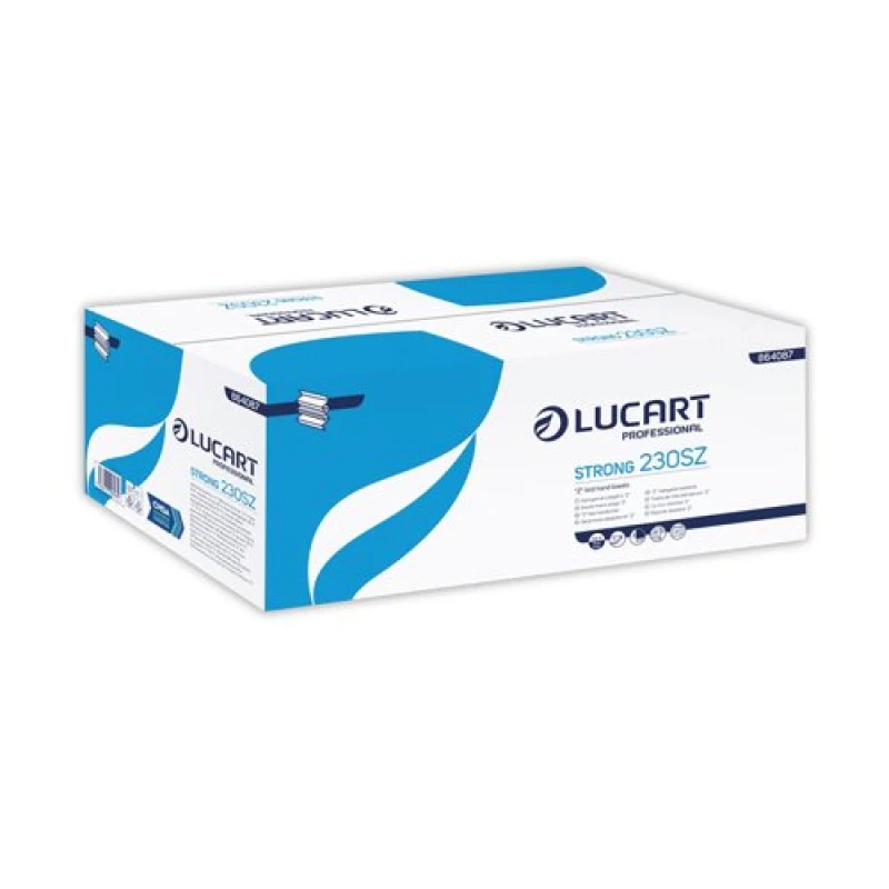 Image of Lucart Professional Hand Towel Z-Fold 240x206mm 2-Ply White (3000 Pack) PDHTWM230S