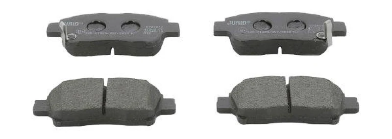 Image of JURID 572404J Brake pad set with acoustic wear warning, without accessories Brake Pad Set,disc brake (402)