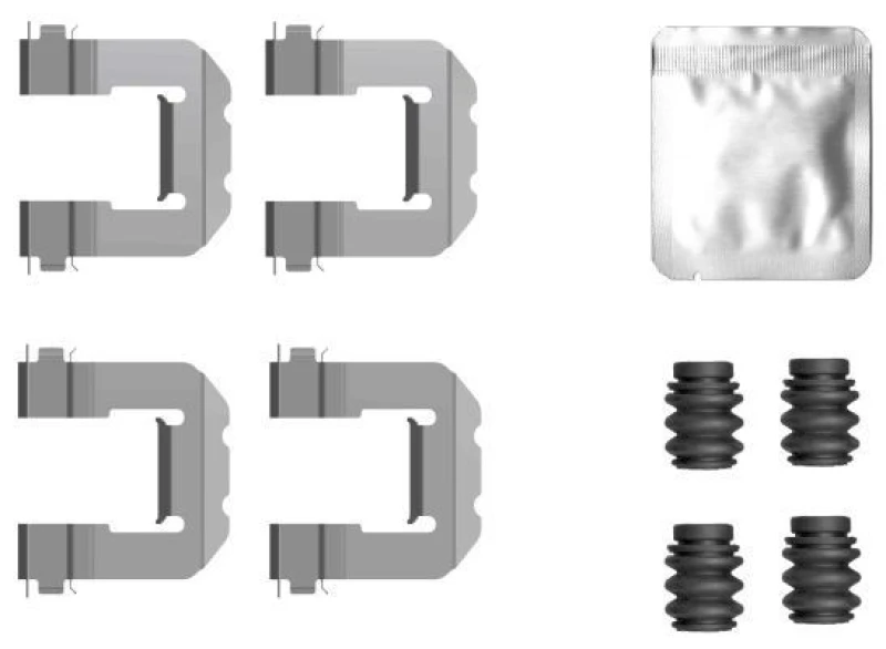 Image of Brake pad fitting kit TEXTAR 82557700