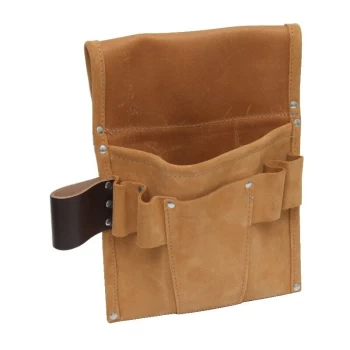 image of Suede 2-Pocket 5-Loop Nail & Tool Pouch - Kennedy