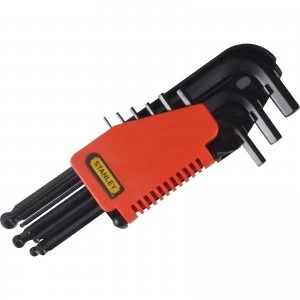 Image of Stanley 9 Piece Ball End Hexagon Allen Key Set