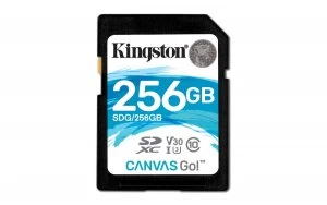 Image of Kingston Canvas Go 256GB SDXC Memory Card