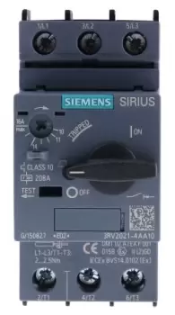 Image of Siemens 1.1 1.6 A Sirius Innovation Motor Protection Circuit Breaker
