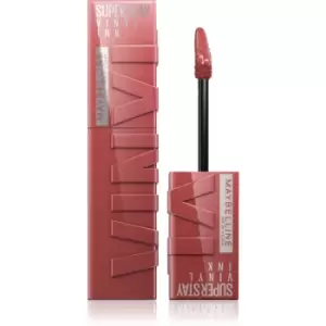 image of Maybelline SuperStay Vinyl Ink long-lasting liquid lipstick 115 PEPPY 4,2 ml