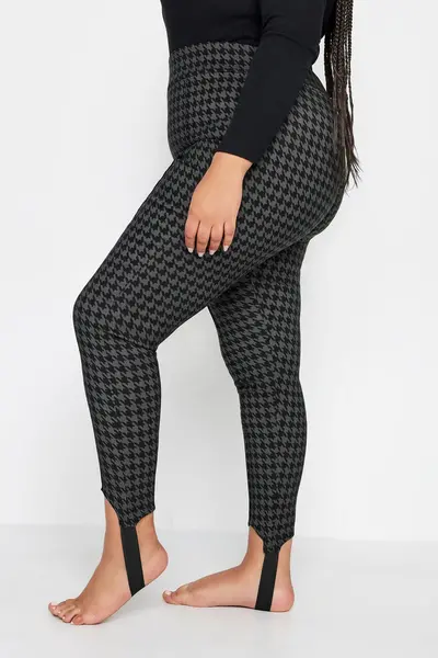 Image of Yours Stirrup Leggings Grey