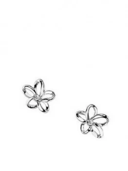 image of Hot Diamonds Sterling Silver Paradise Earrings, One Colour, Women