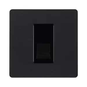 Image of BG Evolve Matt Black Single Secondary Telephone Socket - PCDMBBTS1B