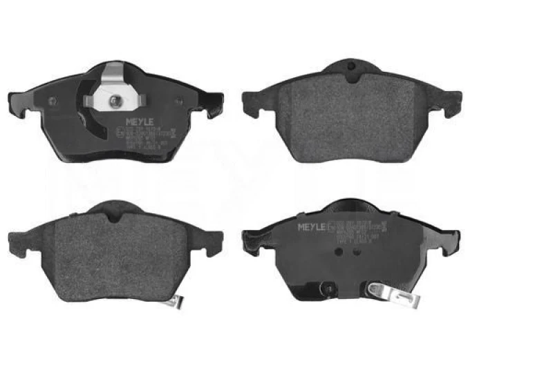 Image of MEYLE 025 231 1619/W Brake pad set Front Axle, with acoustic wear warning, Original Quality, with anti-squeak plate Brake Pad Set,disc brake (402)