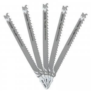 Image of DEWALT T345XF HCS Progressor Tooth Jigsaw Blades Pack of 5