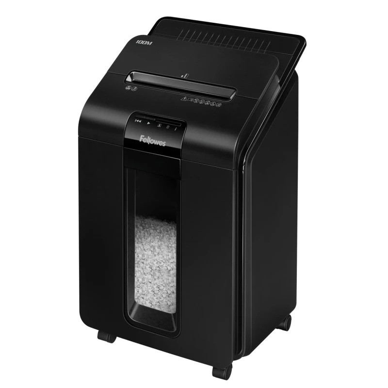 Image of Fellowes AutoMax 100M paper shredder Particle-cut shredding 22cm Blac