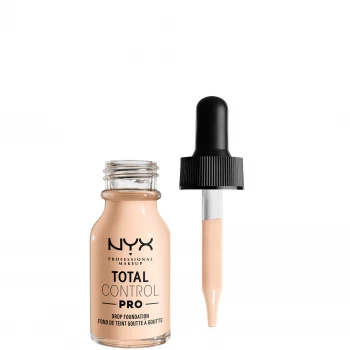Image of NYX Professional Makeup Total Control Pro Drop Controllable Coverage Foundation 13ml (Various Shades) - Light Pale