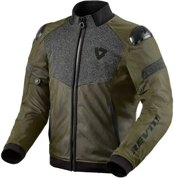 Image of REV'IT! Action H2O Jacket Black Dark green Size M